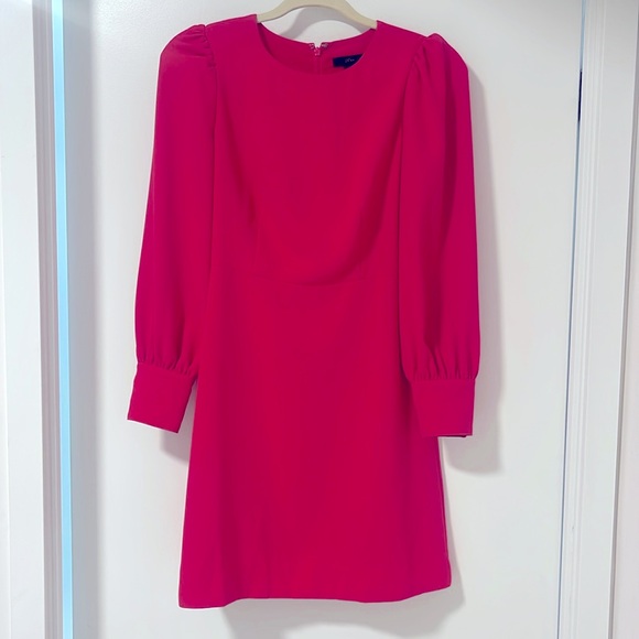 J. Crew pretty work dress. Colour is a rich rose - Picture 1 of 3